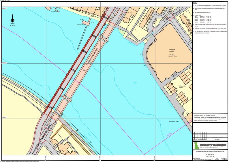 Beckett Rankine Temporary Road Bridge - Flat Plan 