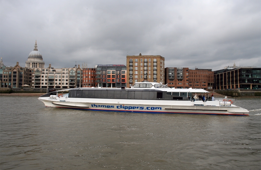 Greg Hands discusses Improvements to Thames Clippers Services