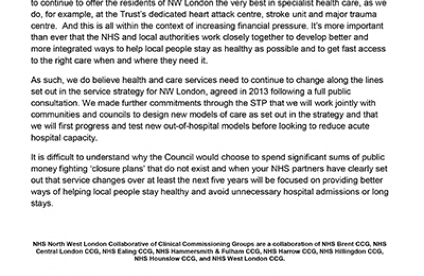 Unprecedented: NHS slams Labour-run Hammersmith & Fulham Council for scaring patients over Charing Cross Hospital