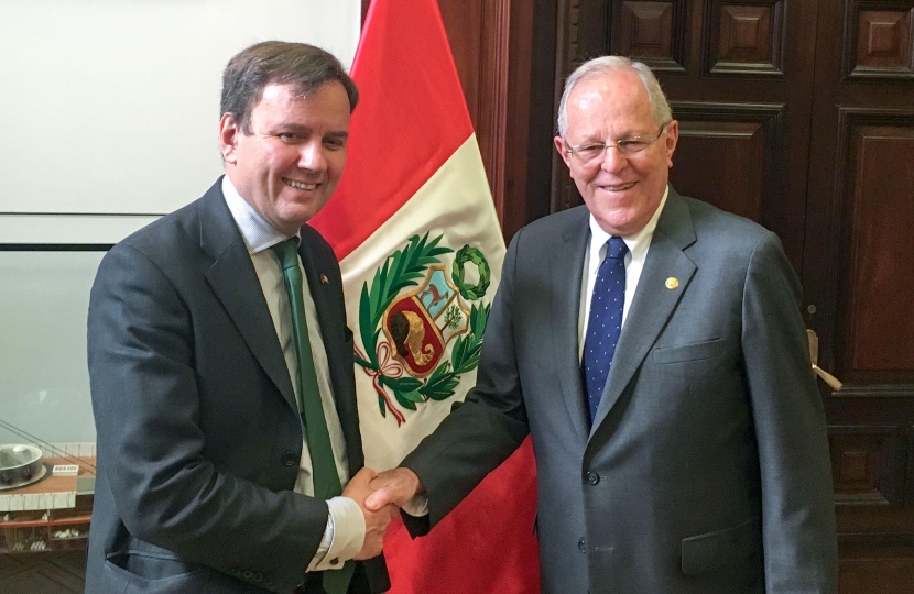 Meeting Peru's President Pedro Pablo Kuczynski in Lima last week.