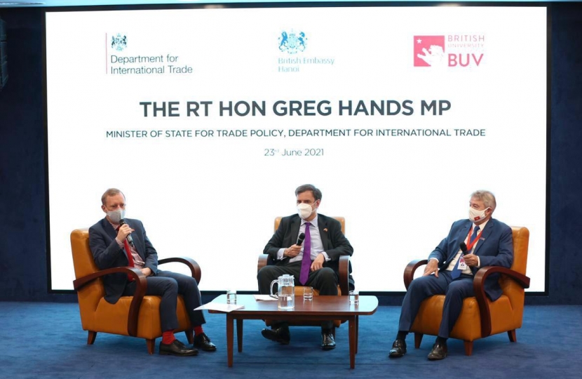Greg Hands MP at British University Vietnam