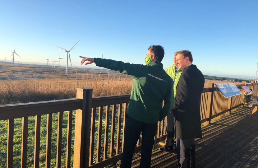 Greg Hands MP visits wind farms in Scotland