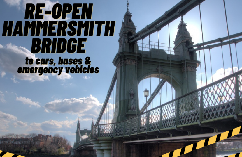 Re-open Hammersmith Bridge graphic 