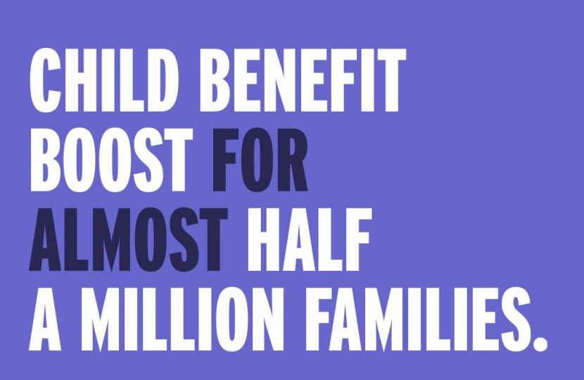 Child benefit boost