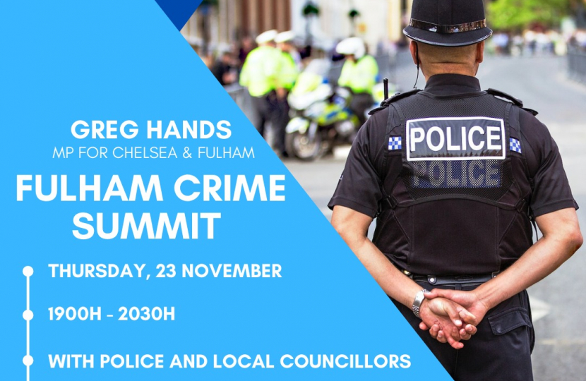 Fulham Crime Summit November 2023
