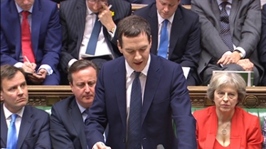 Greg Hands MP with the Prime Minister on the Front Bench of the House of Commons