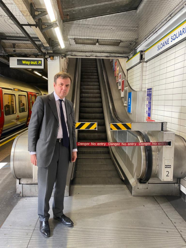 News Bulletin 629: Sloane Square escalator moving again!