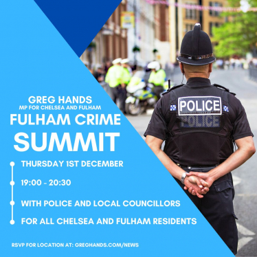 Greg Hands Fulham Crime Summit