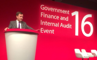 Chief Secretary to the Treasury, Greg Hands MP, making the keynote address to mo